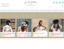 Tablet Screenshot of juliettesemarie.com